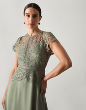 Monica Lace Bridesmaid Dress, Green (PALE GREEN), large