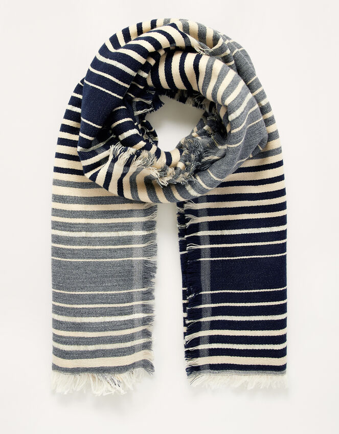 Stripe Blanket Scarf, , large