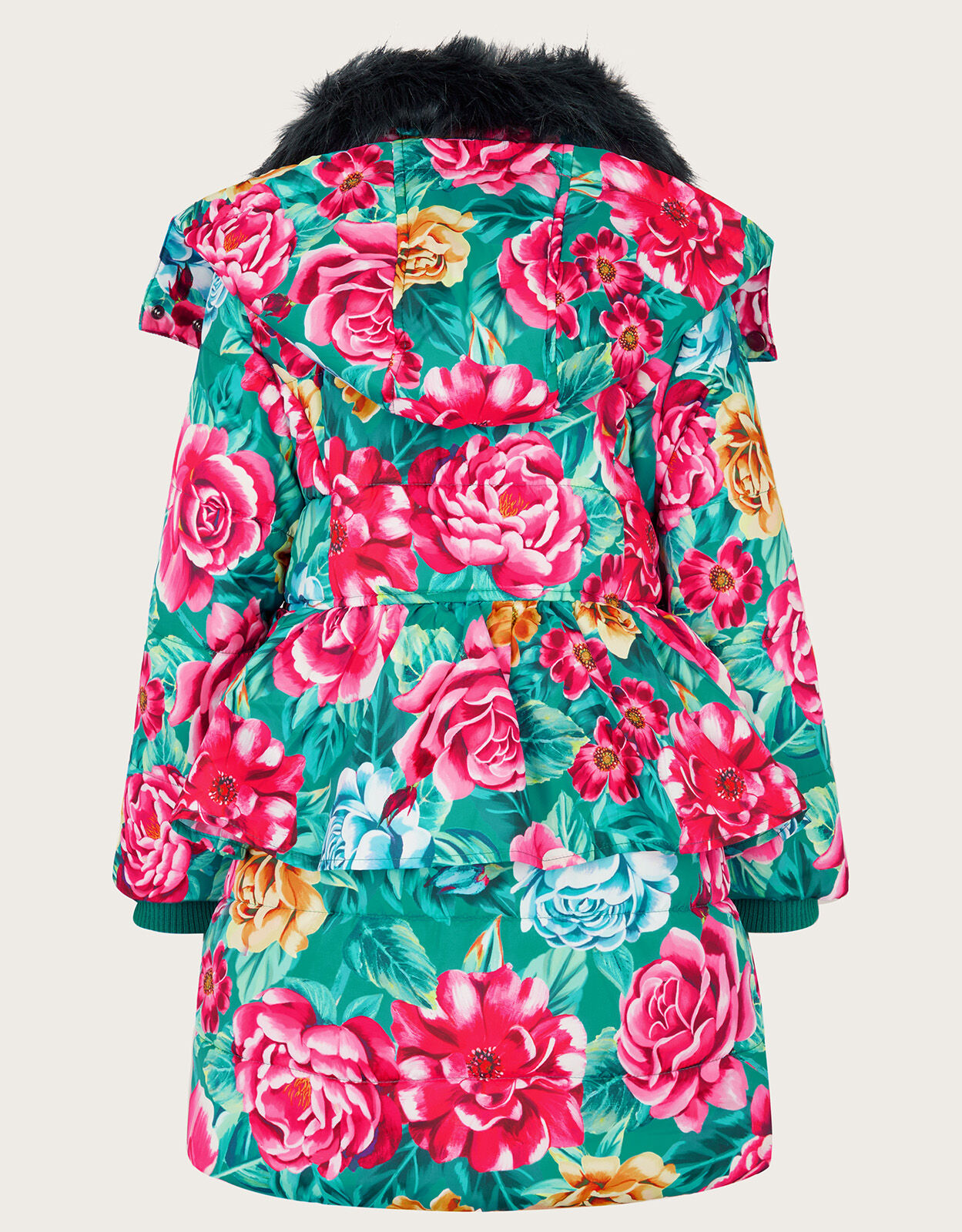 Floral padded 2024 coat