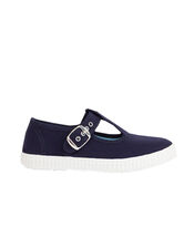 Hampton Canvas Nantucket Plimsolls, Blue (NAVY), large