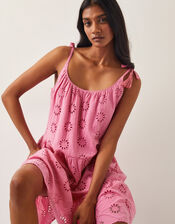 Maud Broderie Dress, Pink (PINK), large