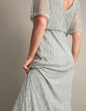Elizabeth Embellished Maxi Dress, Green (GREEN), large