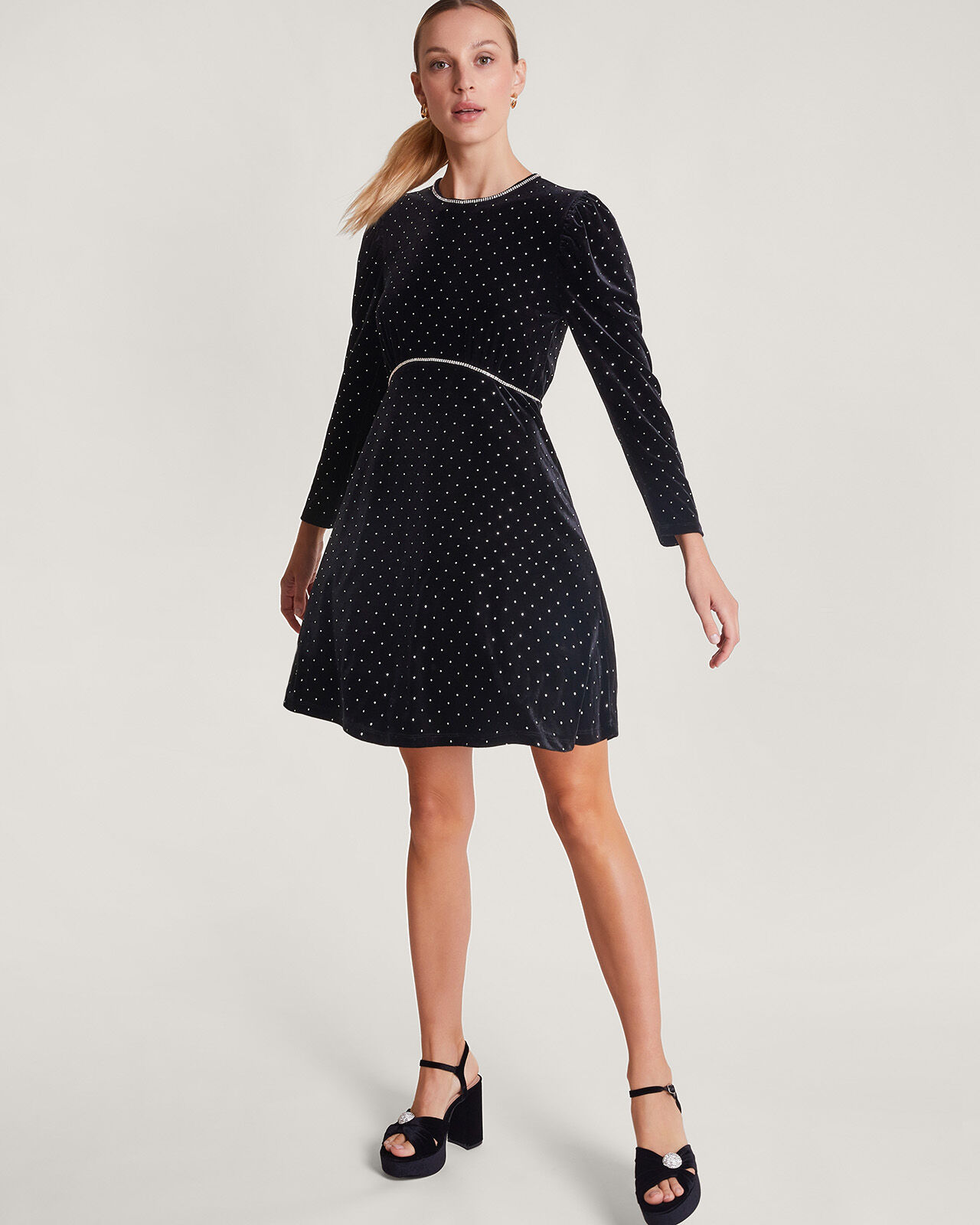 Monsoon sales velvet dress