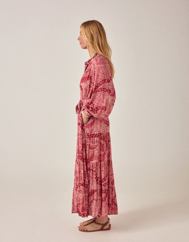 Maison Hotel Tina Paisley Maxi Dress, Red (RED), large