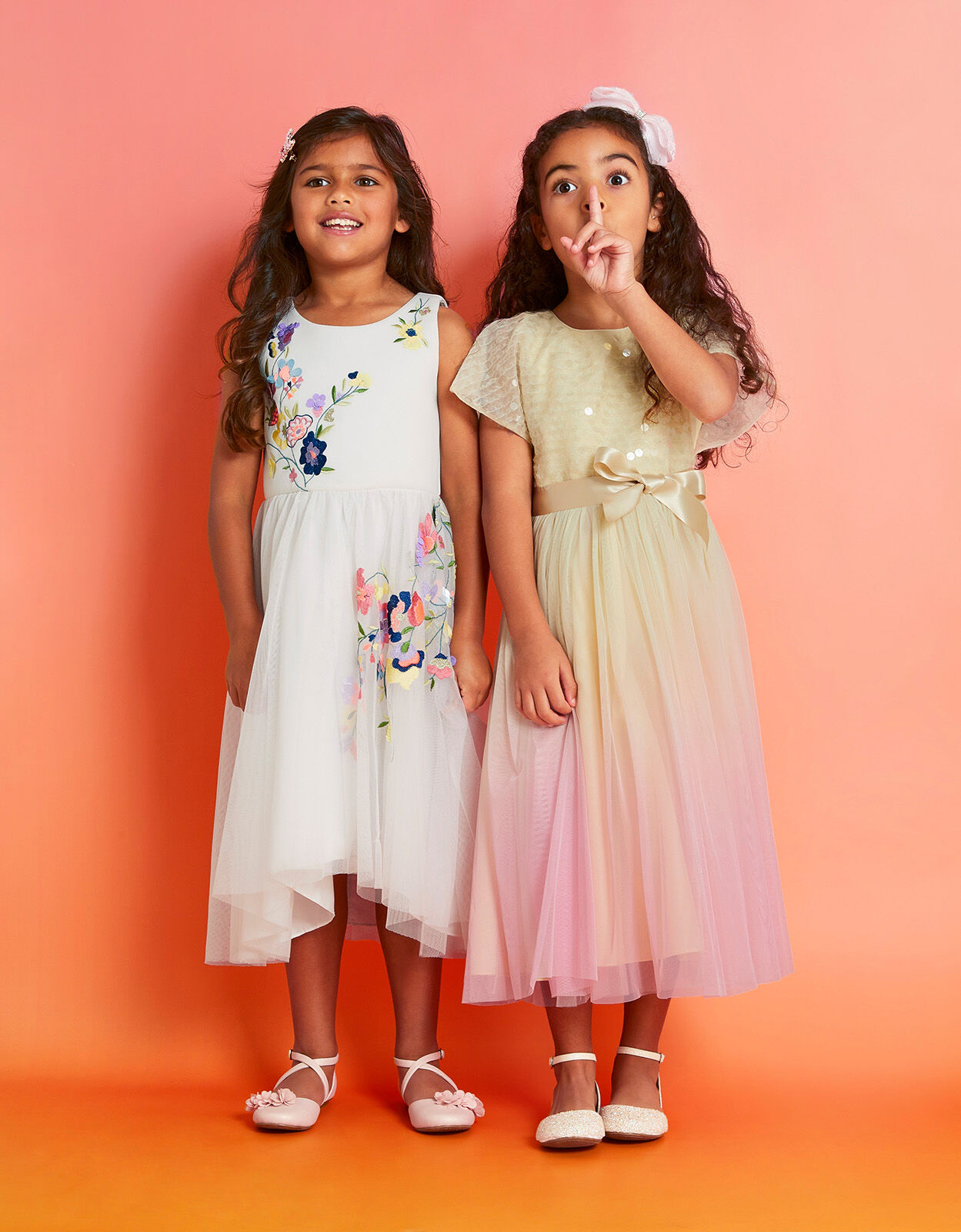 Saffron Ombre Sequin Dress Multi Girls Dresses Monsoon Global