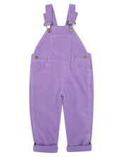 Dotty Dungarees Corduroy Chunky Dungarees, VIOLET, large