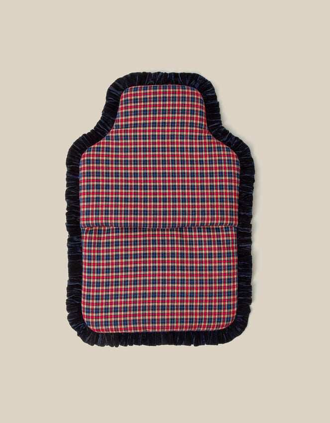 Swan Tartan Hot Water Bottle Cover, , large