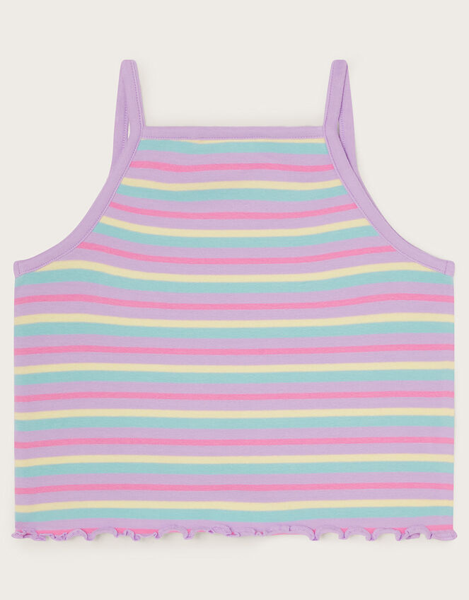 Stripe Tank Top, Purple (LILAC), large