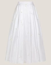 Eliza Floral Embellished Wedding Skirt, Ivory (IVORY), large