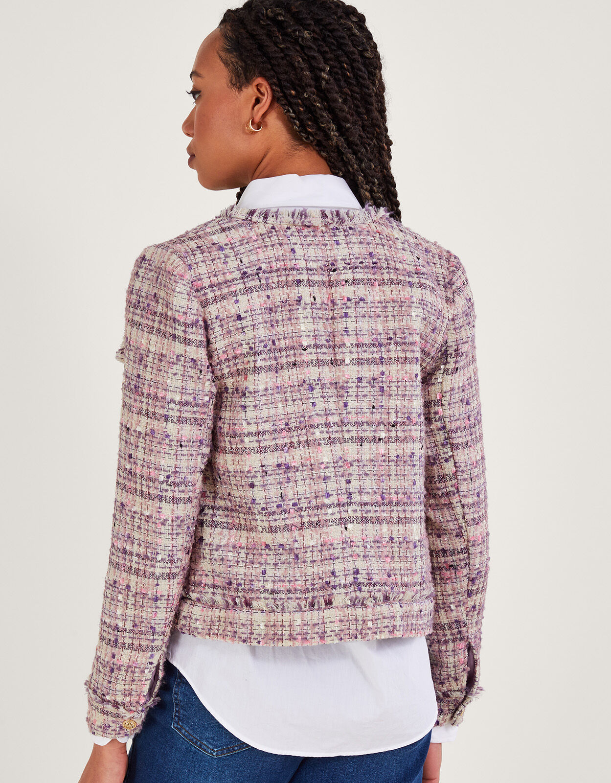 Toni Tweed Jacket Pink