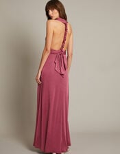 Thea Multiway Bridesmaid Dress, DARK PINK, large