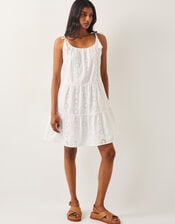 Maud Broderie Dress, White (WHITE), large