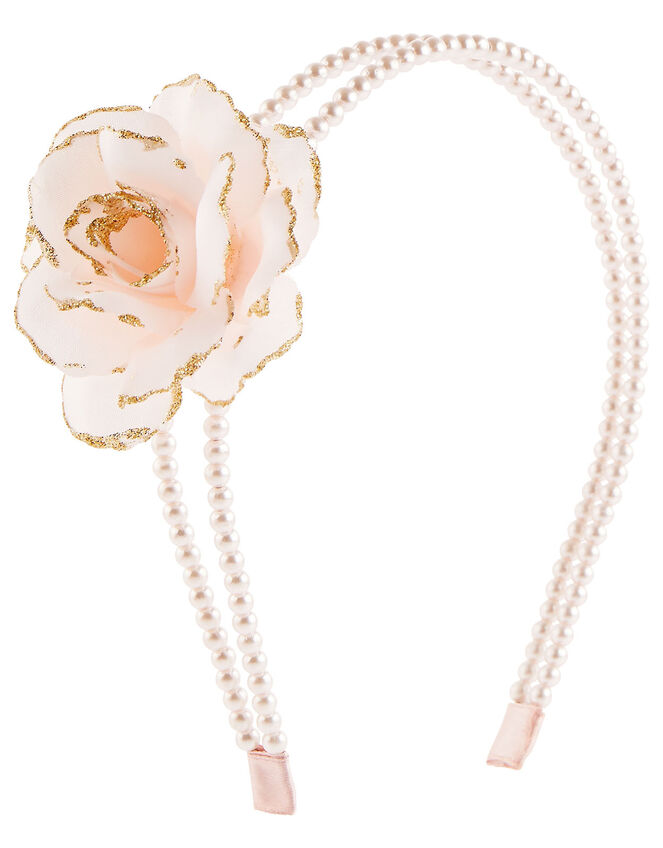 Arianna Pearl Double Strand Hairband , , large