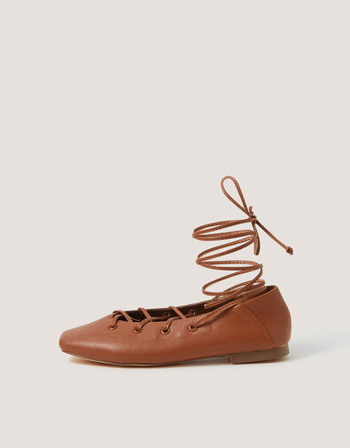 Grace Ghillie Flats, Tan (TAN), large