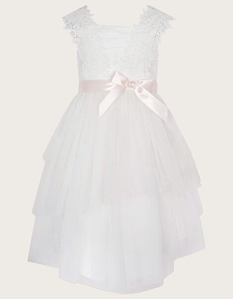 Zaralia Lace Safire Dress, Ivory (IVORY), large
