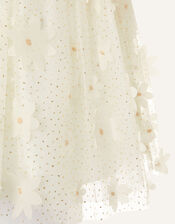 Baby Sweet Petal Flower Dress, Ivory (IVORY), large