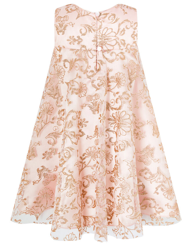 Baby Riona Glitter and Sequin Swing Dress, Pink (PINK), large
