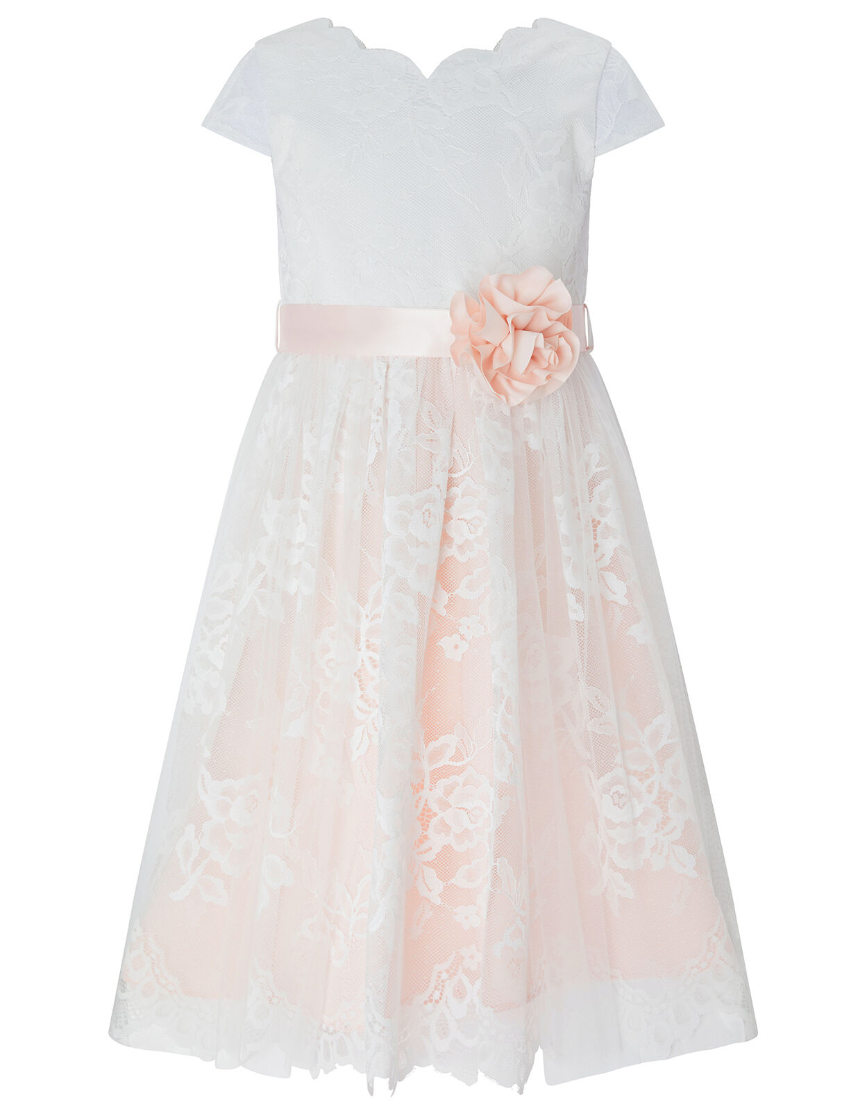 Monsoon pink lace dress cheap
