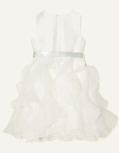 Cannes Organza Ruffle Dress , Ivory (IVORY), large