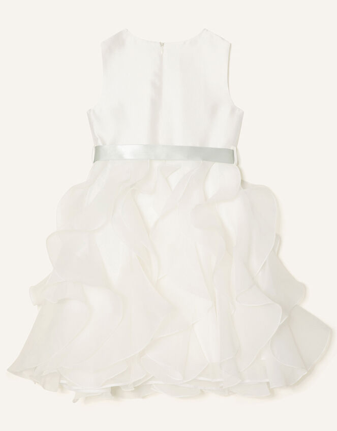 Cannes Organza Ruffle Dress , Ivory (IVORY), large