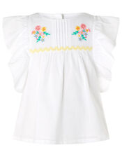 Baby Sammy Set in Pure Cotton, Ivory (IVORY), large