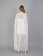 Pearl Trim Bridal Cape, , large