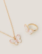 Sparkly Butterfly Jewellery Set, , large