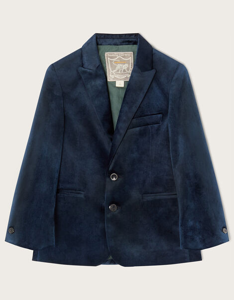 Velvet Smart Blazer, Blue (NAVY), large