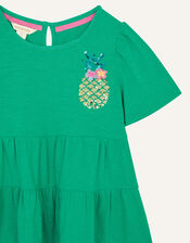 Sequin Pineapple Tiered Top, Green (GREEN), large