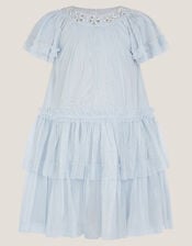 Anastasia Embellished Tulle Party Dress, Blue (PALE BLUE), large