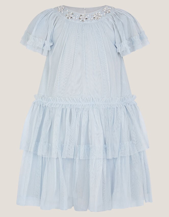 Anastasia Embellished Tulle Party Dress, Blue (PALE BLUE), large