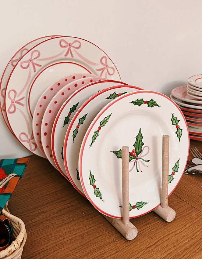 Anna and Nina Bow Dinner Plate, , large