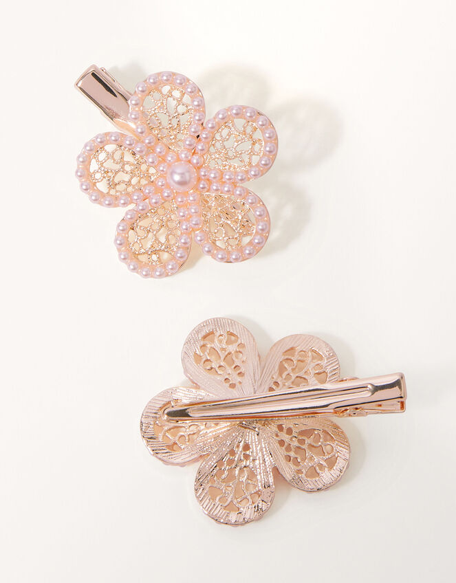 Filigree Pearl Hairclip Twinset, , large