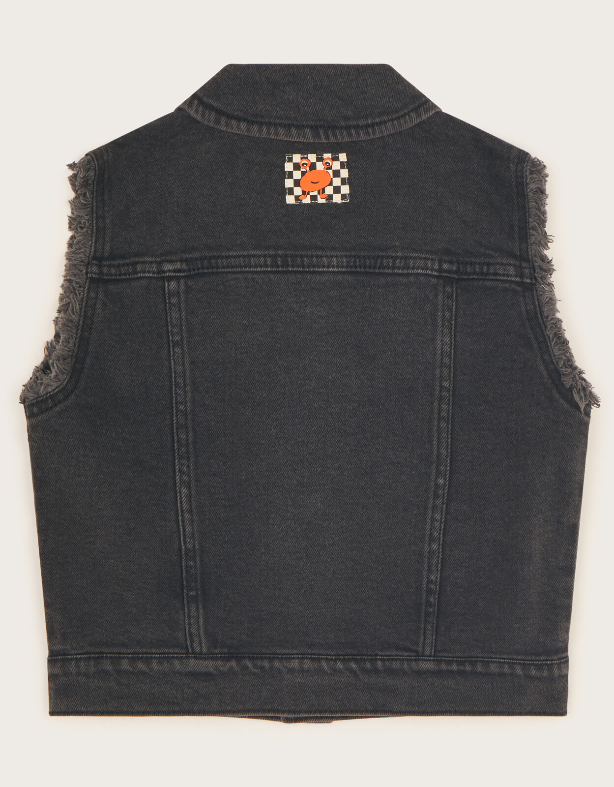 Girls black hotsell denim vest
