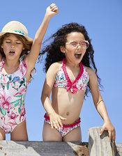 Floella Floral Flamingo Bikini Set with Recycled Polyester, Pink (PALE PINK), large