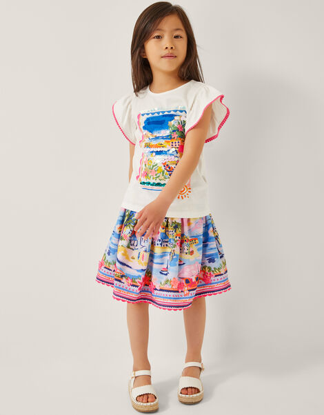 Resort Scene Skirt, Multi (MULTI), large