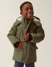 Water-Resistant Puffer Coat, Green (KHAKI), large