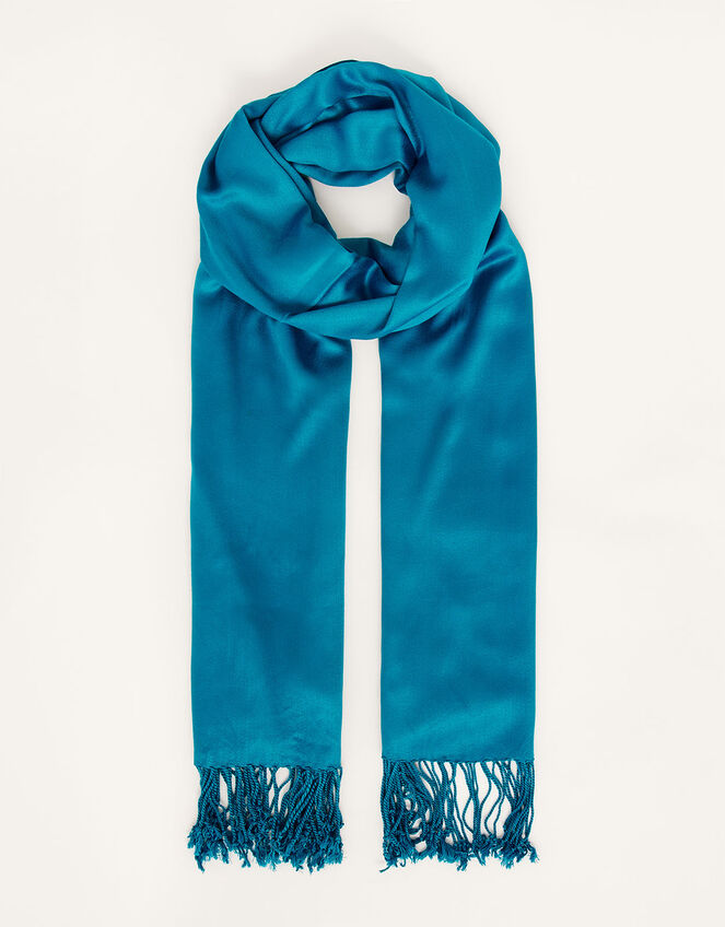 Ola Lightweight Occasion Scarf, Teal (TEAL), large