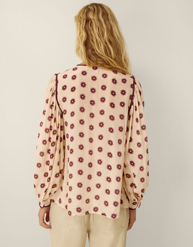 Saira Floral Print Blouse, Ivory (IVORY), large