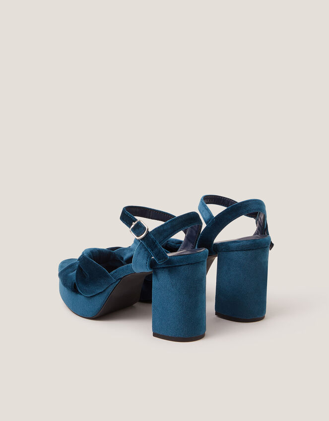 Nola Velvet Platform Heels, Teal (TEAL), large