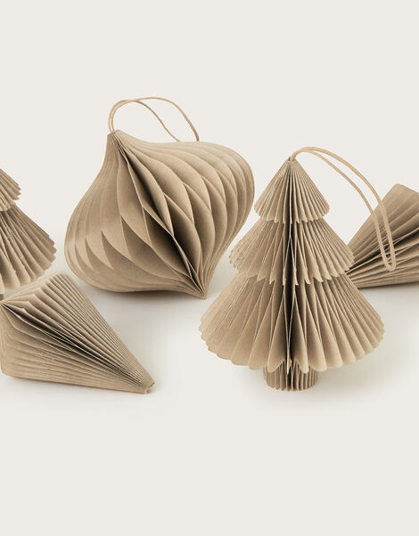 Honeycomb Hanging Decoration Assortment 6 Pack, Brown (BROWN), large