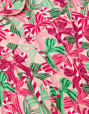 Christmas Bow Print Long Pyjamas Set, Pink (PINK), large