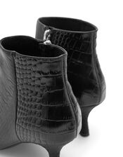 Shoe The Bear Vera Croc Kitten Heel Boots, Black (BLACK), large