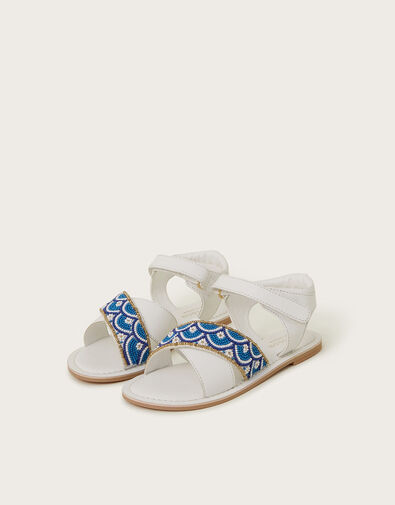 Beaded Strappy Sandals, Multi (MULTI), large