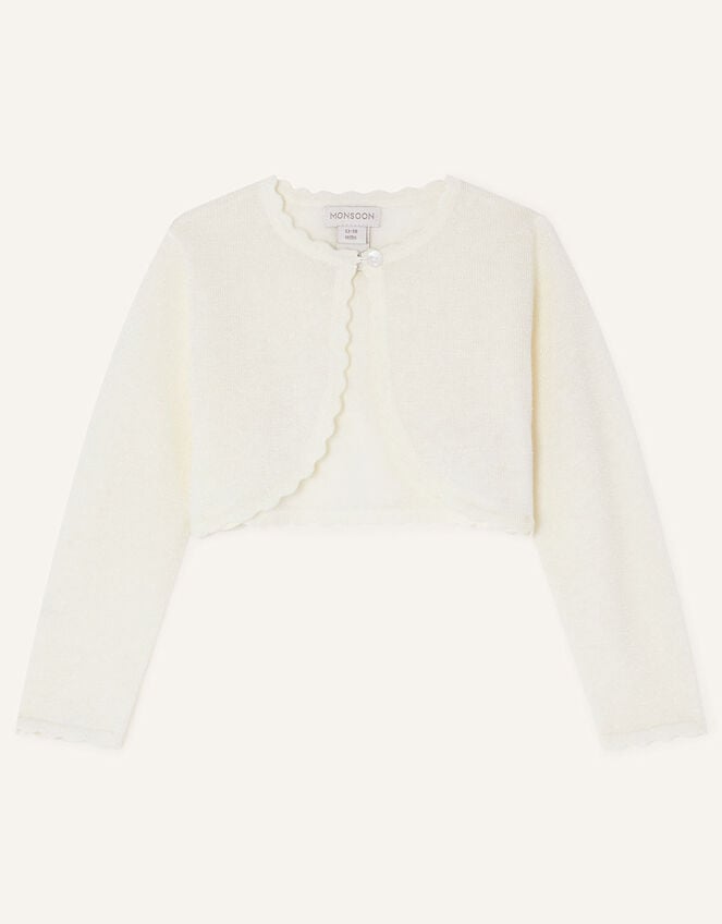 Baby Niamh Cardigan, Ivory (IVORY), large