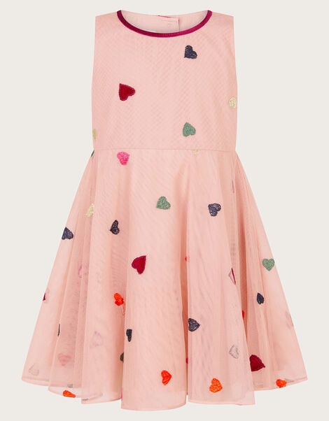 Baby Sweetheart Applique Dress, Pink (PINK), large