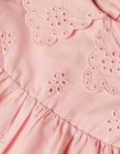Baby Broderie Pintuck Dress, Pink (PINK), large