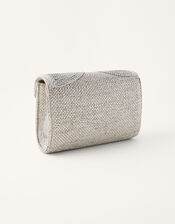 Metallic Rope Envelope Clutch Bag , , large