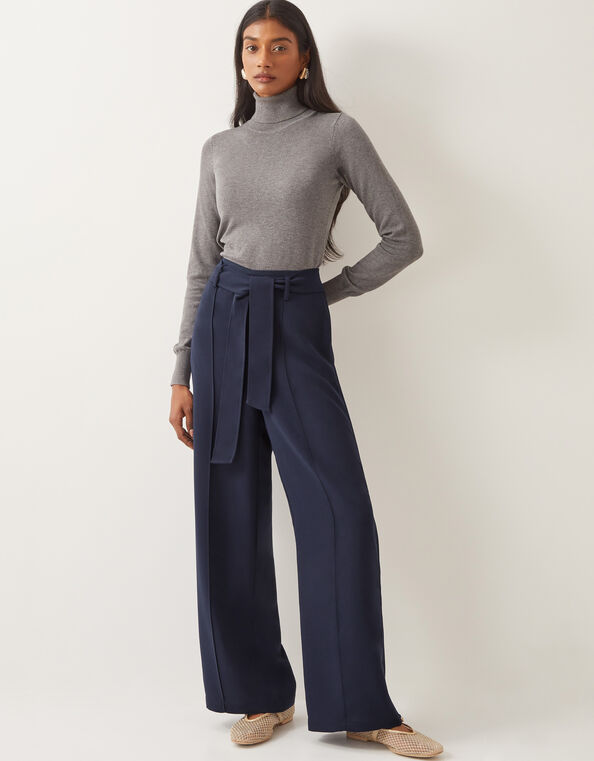 Scarlet Trim Trousers, Blue (NAVY), large