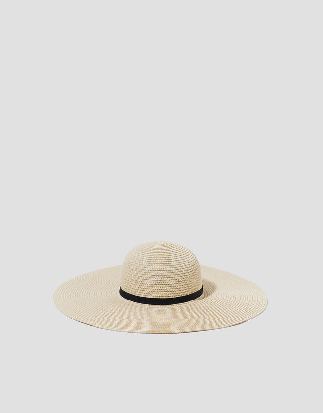 Mae Floppy Straw Sun Hat, , large